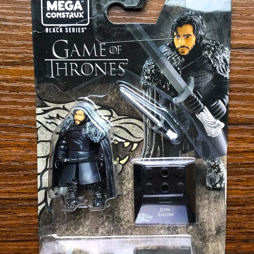 Mega Construx Black Series Game of Thrones Figure Jon Snow New in Package